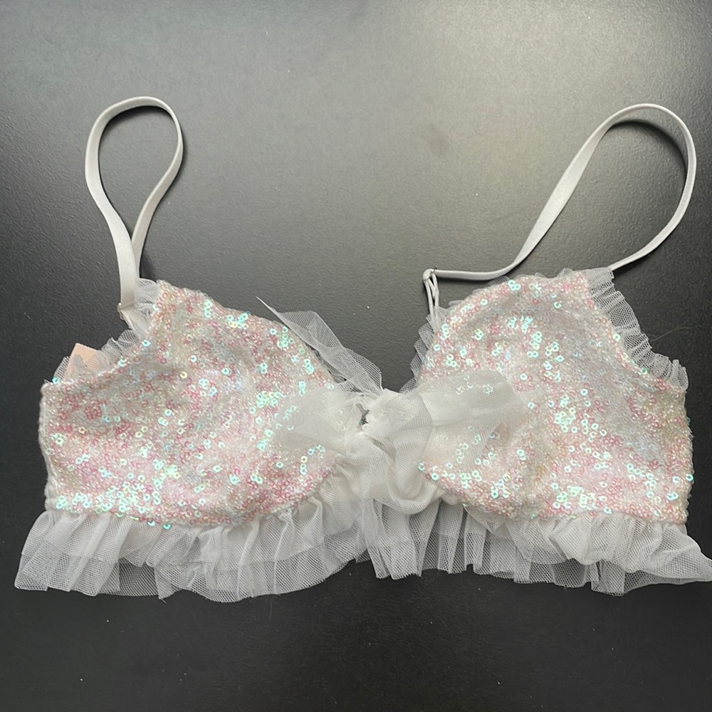 NWT Victoria's Secret Sparkle Sequin Bralette Sz S
